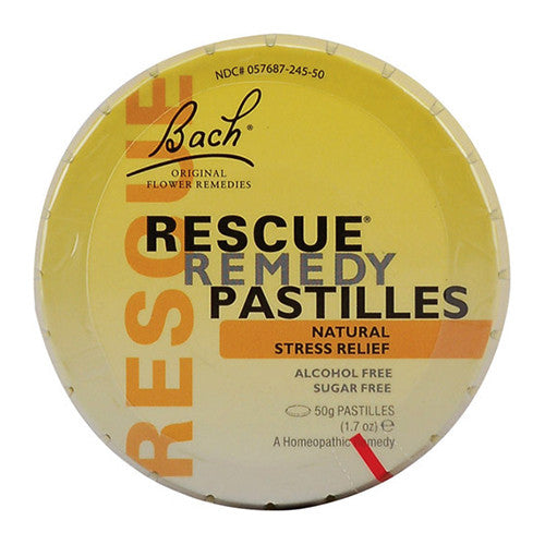 Bach Original Flower Essences Rescue Remedy Pastilles Orange, Natural Stress Relief, 1.7 Oz